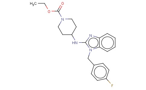 ETHYL 4-[[1-[(4-FLUOROPHENYL)METHYL]-1H-BENZIMIDAZOL-2-YL]AMINO]PIPERIDINE-1-CARBOXYLATE